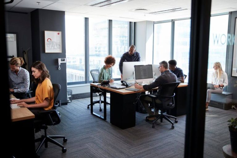An open space working enviorment